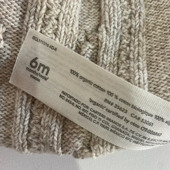 Cable Knit overalls in Cream - Picture 4 of 4